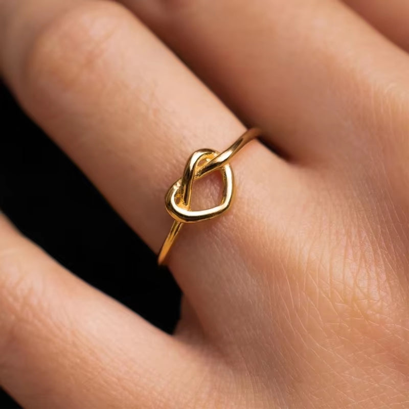 Stainless Steel Rings for Women Gold Color Couple Heart Ring 2025 Trend New in Wedding Aesthetic Luxury Jewelry Anillos Mujer