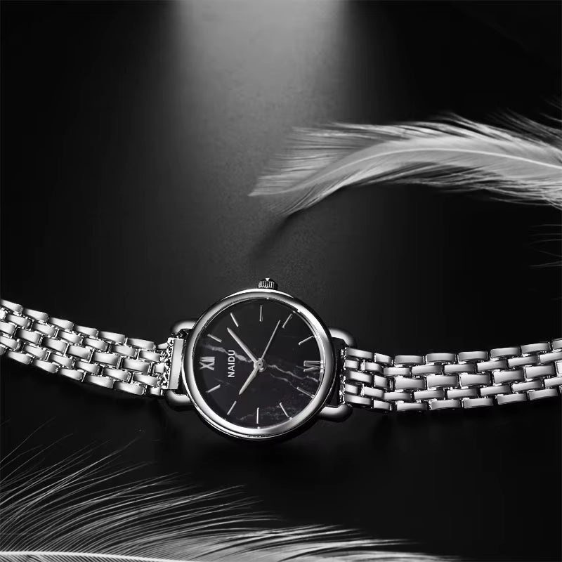 Women Watches New NAIDU Rose Gold Silver Ladies Bracelet Watch Womens Quartz Dress Wristwatch Feminino Reloj Mujer Kol Saati